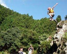 jumping from high rock activity